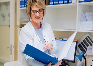 Zdravstveno osebje diagnostičnega centra